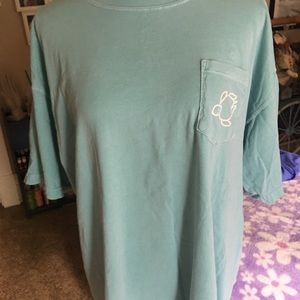 Shelly Cove XL Short Sleeve Aqua Green Shirt